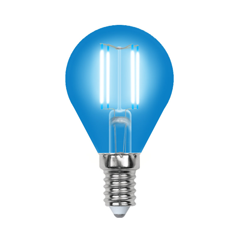 LED-G45-5W/BLUE/E14 GLA02BL Лампа светодиодная. Форма шар